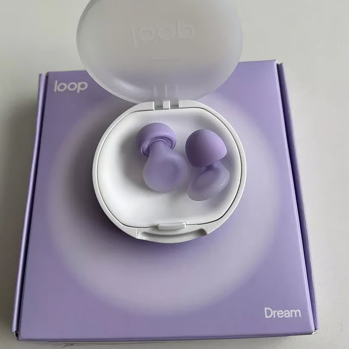 Loop Dream earplugs in white case